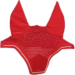Kentucky Horsewear Wellington Fliegenohren aus Velours in Rot – Bild 1 von 2