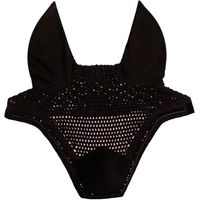 Produktbild von Kentucky Horsewear Wellington Fliegenohren mit Geräuschschutz und Velours in Schwarz für Warmblut Pferde