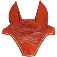 Produktbild von Kentucky Horsewear Wellington Fliegenohren Soundless Velvet für Vollblut Pferde in Orange