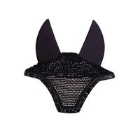 Produktbild von Kentucky Horsewear Wellington Glitter Stone Soundless Fliegenhaube für Pferde Dunkelblau