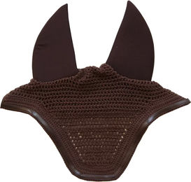 Kentucky Horsewear Wellington Lärmschutzhaube für Pferde aus Kunstleder Braun – Bild 1 von 8