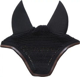 Kentucky Horsewear Wellington Lärmschutzhaube für Pferde aus Kunstleder Schwarz – Bild 1 von 6