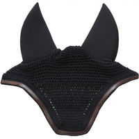 Produktbild von Kentucky Horsewear Wellington Lärmschutzhaube für Pferde aus Kunstleder Schwarz