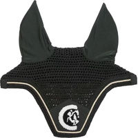Produktbild von Kentucky Horsewear Wellington Soundless Fliegenhaube für Pferde mit 3D Logo Rope Design