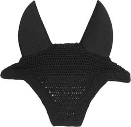 Kentucky Horsewear Wellington Soundless Fliegenhaube Gehörschutz Schwarz Velours für Pferde – Bild 1 von 8