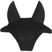 Produktbild von Kentucky Horsewear Wellington Soundless Fliegenhaube Gehörschutz Schwarz Velours für Pferde