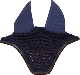 Kentucky Horsewear Wellington Soundless Lärmschutzhaube für Pferde aus Kunstleder in Braun oder Blau – Bild 1 von 6