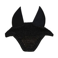 Produktbild von Kentucky Horsewear Wellington Sparkling Soundless Fliegenhaube für Pferde Schwarz aus Neopren