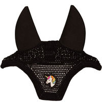Produktbild von Kentucky Horsewear Wellington Unicorn Fliegenhaube Schwarz