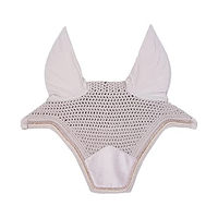 Produktbild von Kentucky Horsewear Wellington Velvet Pearls Fliegenhaube für Pferde in Rosa