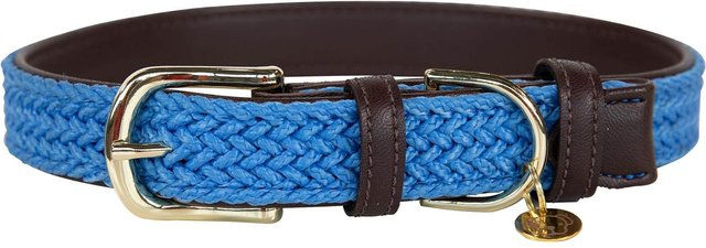 Kentucky Hundehalsband aus geflochtenem Nylon in Blau XXS – Bild 1 von 3