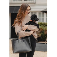 Produktbild von Kentucky Hundehalsband aus veganem Leder in Pfirsich und Braun Größe M