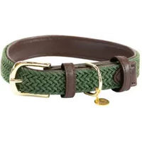 Produktbild von Kentucky Hundehalsband geflochtenes Nylon Olivgrün Größe M 50cm - 50 cm