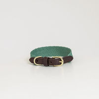 Produktbild von Kentucky Hundehalsband Jacquard Nylon Olivgrün Größe M