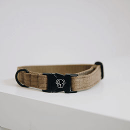Kentucky Hundehalsband Lizard Braun aus Mikrofasermaterial Größe M – Bild 1 von 1