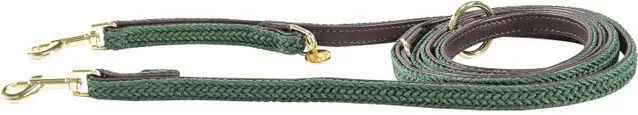 Produktbild von Kentucky Hundeleine aus geflochtenem Nylon in Grün 200 cm