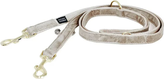 Kentucky Hundeleine aus Samt in Beige 200 cm – Bild 1 von 6