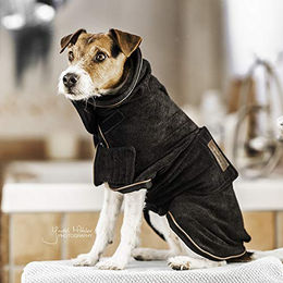 Kentucky Hundemantel Towel Schwarz Größe M (44-54cm) aus Polyester – Bild 1 von 5