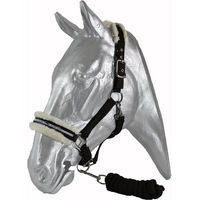 Produktbild von Kentucky Kentaur Halfter mit Kunstfell und Strick für Warmblut