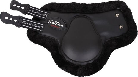 Produktbild von Kentucky Kentaur Mega Jump Streichkappen aus Kunststoff mit Kunstfell in Schwarz oder Braun