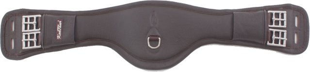 Produktbild von Kentucky Kentaur Sattelkurzgurt Padova Soft aus Leder mit Elastik in Schwarz oder Braun - 75 cm