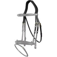Produktbild von Kentucky Kopfstück mit Kehlriemen aus Leder für Warmblut in Schwarz