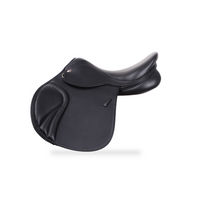 Produktbild von Kentucky KT Onyx Springsattel aus Leder in Schwarz mit tiefem Sitz