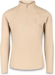 Produktbild von Kentucky Madrid Langarm-Reit-Poloshirt für Mädchen in Beige 11-12 Jahre