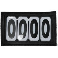 Produktbild von Kentucky Nummernhalter für Pferde aus PVC mit Klettverschluss Schwarz - 1 Stk.