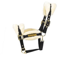 Produktbild von Kentucky Nylon-Pferdehalfter für Ponys mit weichem Schafsfell in Natur
