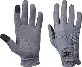 Kentucky Reithandschuhe Grau Größe S aus synthetischem KT-Serino-Material für ganzjähriges Reiten – Bild 1 von 3