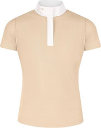 Produktbild von Kentucky Sammy Junior Reitshirt für Kinder mit kurzen Ärmeln Weiß oder Beige