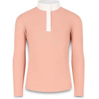 Produktbild von Kentucky Sammy Show Junior Langarm-Reitshirt für Mädchen in Rosa Weiß oder Beige Größe 120