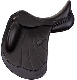 Produktbild von Kentucky Sattel KT Rhode Junior GRP Slim mit MK Kissen in Schwarz aus Leder