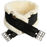 Produktbild von Kentucky Sattelgurt aus Nylon mit Lammfell in Schwarz 140cm