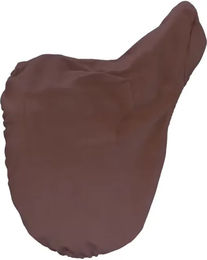 Kentucky Sattelschoner aus Kunstleder für Dressur und Springen in Braun mit goldener Platte – Bild 1 von 4