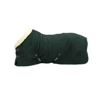 Produktbild von Kentucky Showdecke aus 600D Polyester mit veganer Wolle Dunkelgrün 140 cm - 140 cm