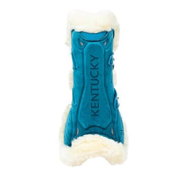 Kentucky Springgamaschen Bamboo Elastik Velvet für Pferde in Grün S – Bild 1 von 3