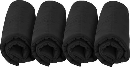 Kentucky Stall Bandagierunterlagen aus US-Baumwolle Schwarz 4er Pack – Bild 1 von 6