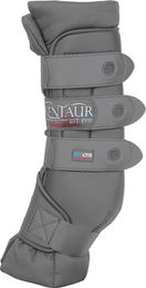 Produktbild von Kentucky Stallgamasche für Warmblut aus Neopren grau atmungsaktiv hinten