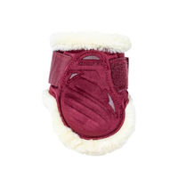 Produktbild von Kentucky Steichkappe für junge Pferde Vegan Sheepskin Velours Bordeaux Größe S