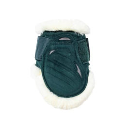 Kentucky Steichkappe für junge Pferde Vegan Sheepskin Velours Dunkelgrün Größe S – Bild 1 von 5