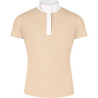 Produktbild von Kentucky Tokyo Junior Reitshirt für Kinder mit kurzen Ärmeln Sommer Weiß Beige