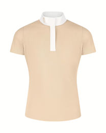 Produktbild von Kentucky Tokyo Junior Reitshirt für Kinder mit kurzen Ärmeln Weiß oder Beige 11-12 Jahre