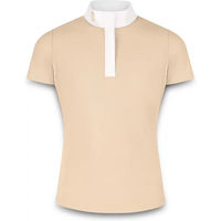 Produktbild von Kentucky Tokyo Junior Wettbewerbshemd Mädchen Kurzarm Sommer Reitshirt Weiß Beige