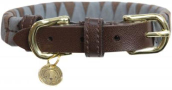 Kentucky Triangle Hundehalsband aus Kunstleder Braun Größe L 62 cm – Bild 1 von 1