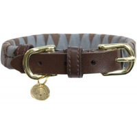 Produktbild von Kentucky Triangle Hundehalsband aus Kunstleder Braun Größe L 62 cm