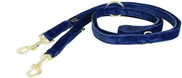 Produktbild von Kentucky Velvet Hundeleine aus Mikrofaser Blau 200 cm