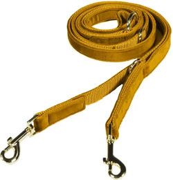 Produktbild von Kentucky Velvet Hundeleine aus Mikrofaser Gelb 200 cm
