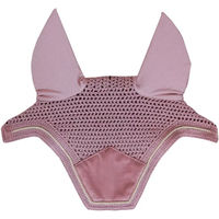 Produktbild von Kentucky Wellington Velvet Fliegenhaube für Pferde in Rosa für Vollblut